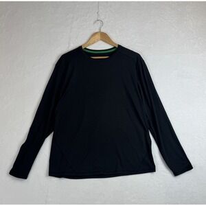 Men's Dip Activewear Black Long Sleeve Shirt Size L